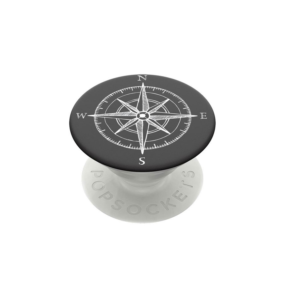 Image of PopSockets - PopGrip Finger Griff Halterung (Austauschbarer Top) für Smartphones / Tablets (801661) - Compass bei Apfelkiste.ch