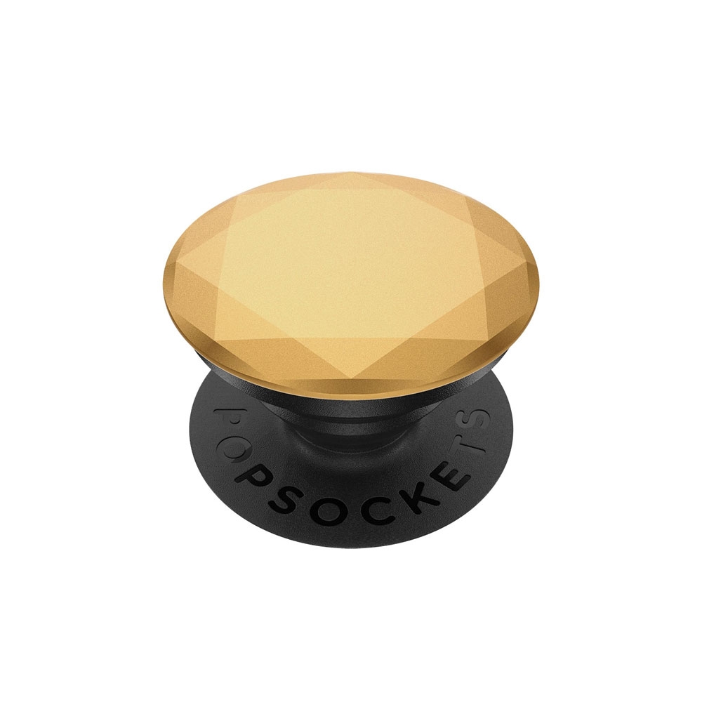 Image of PopSockets - PopGrip Premium Austauschbare Finger Griff Halterung für Smartphones / Tablets (800938) - Metallic Diamond Medallion Gold bei Apfelkiste.ch