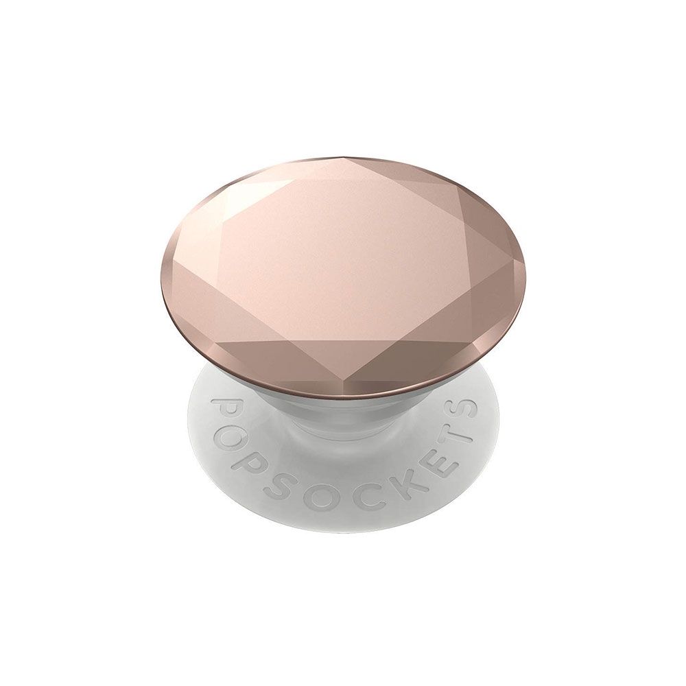 Image of PopSockets - PopGrip Premium Finger Griff Halterung (Austauschbarer Top) für Smartphones / Tablets (800491) - Metallic Diamond Rose Gold bei Apfelkiste.ch
