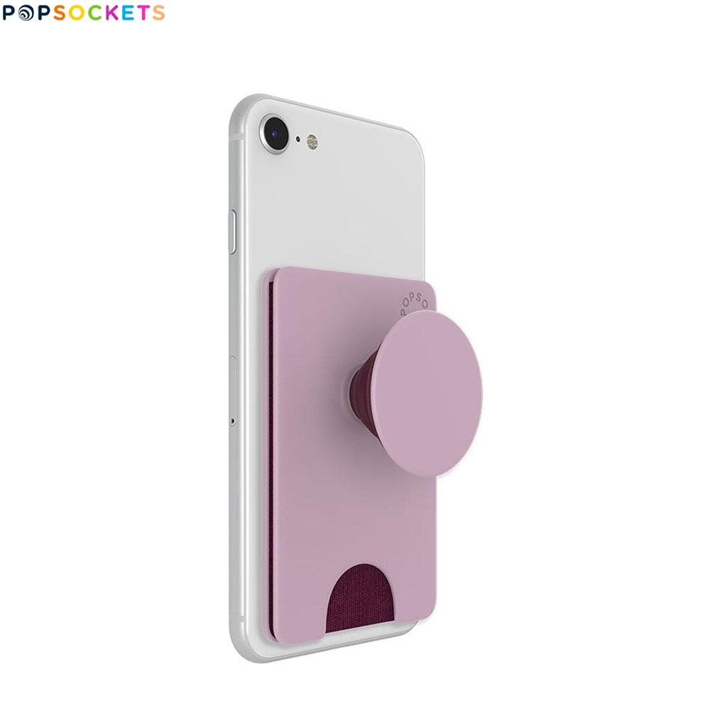 PopWallet+ Kartenfach mit Austauschbarer PopGrip Griff Halterung für Smartphones (801938) - Blush Pink