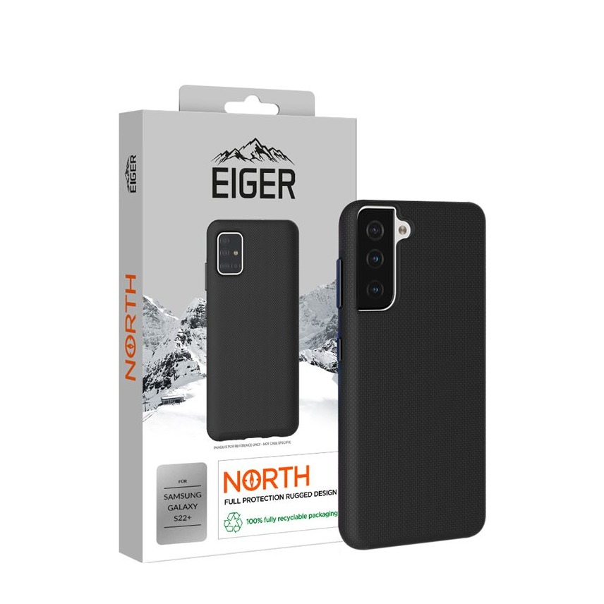 Image of Eiger - Samsung Galaxy S22+ Plus 5G North Case Premium Hybrid Schutzhülle (EGCA00353) - Schwarz bei Apfelkiste.ch