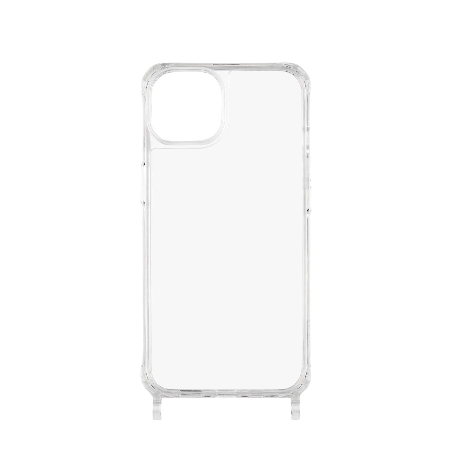Image of ETUUI - iPhone 13 Necklace Hybrid TPU Hülle Air Cushion Fallschutz mit Ösen (clear-13) - Transparent bei Apfelkiste.ch