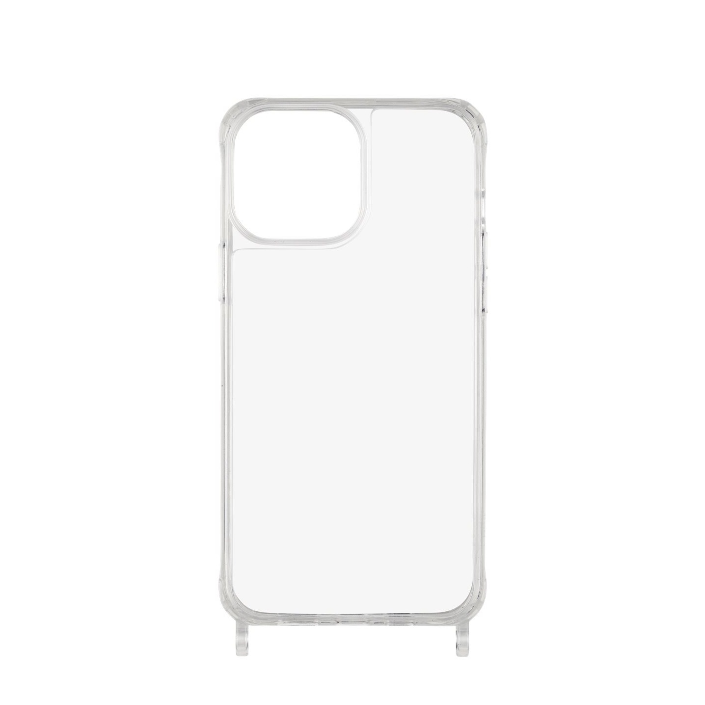 Image of ETUUI - iPhone 13 Pro Max Necklace Hybrid TPU Hülle Air Cushion Fallschutz mit Ösen (clear-13-pro-max) - Transparent bei Apfelkiste.ch