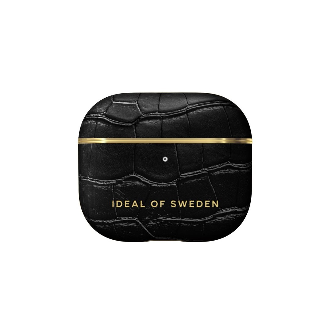 Image of iDeal of Sweden - AirPods (3. Generation) Atelier Leder Tasche Schutzhülle Abdeckung (IDFAPCSS22-G4-207) - Jet Black Croco bei Apfelkiste.ch