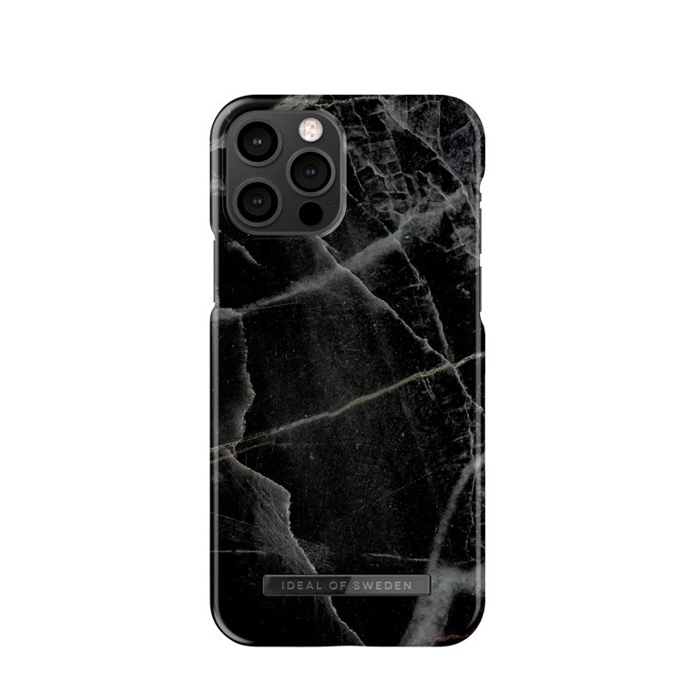 Image of iDeal of Sweden - iPhone 12 / iPhone 12 Pro Hardcase Hülle (IDFCAW21-I2061-358) - Black Thunder Marble bei Apfelkiste.ch