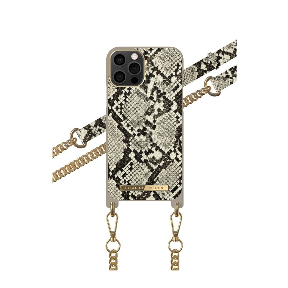 Image of iDeal of Sweden - iPhone 12 / iPhone 12 Pro Necklace Case Hardcase Hülle + Handykette (IDNCSS20-I2061-203) - Desert Python bei Apfelkiste.ch