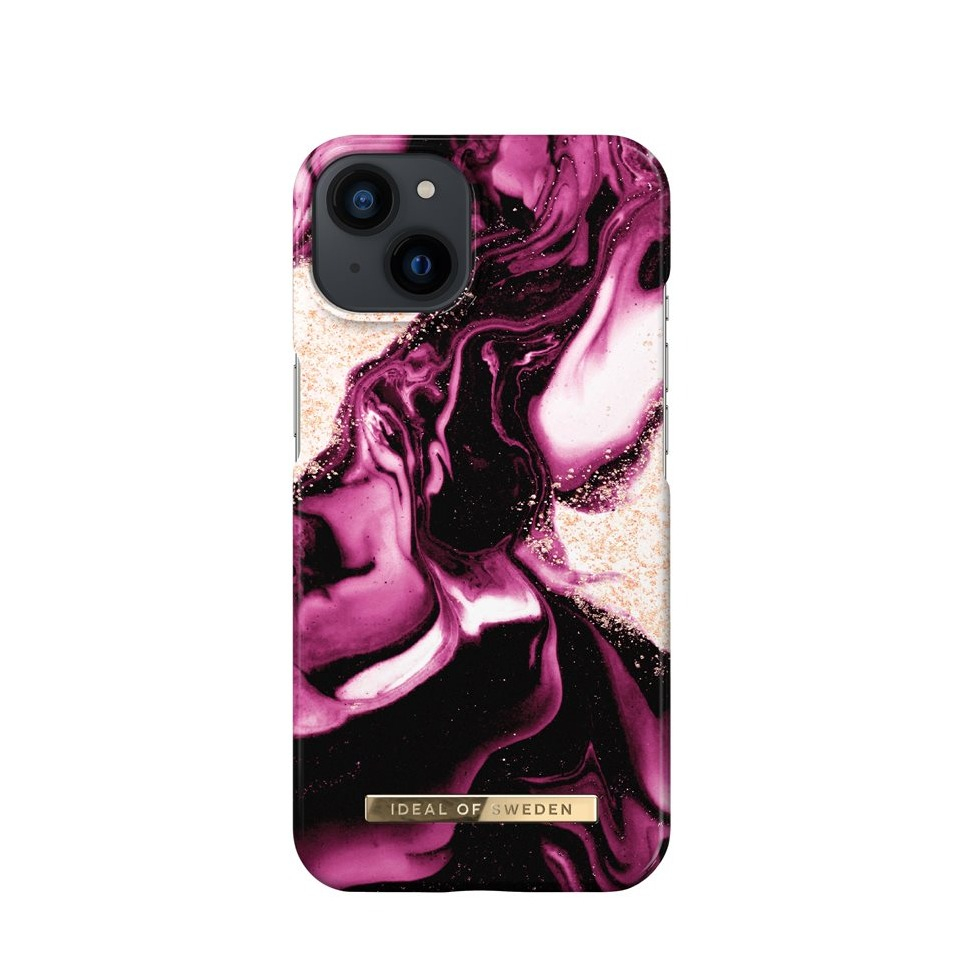 Image of iDeal of Sweden - iPhone 13 Hardcase Hülle (IDCFAW21-I2161-319) - Golden Ruby Marble bei Apfelkiste.ch