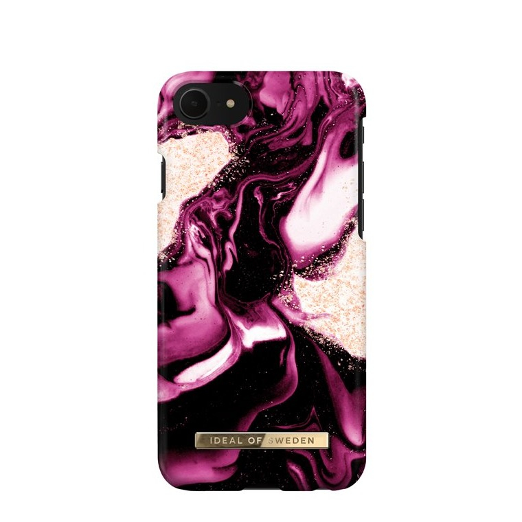 Image of iDeal of Sweden - iPhone SE (2022/2020) / 8 / 7 / 6S Hardcase Hülle (IDCFAW21-I7-319) - Golden Ruby Marble bei Apfelkiste.ch