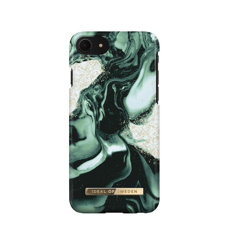Image of iDeal of Sweden - iPhone SE (2022/2020) / 8 / 7 / 6S Hardcase Hülle (IDFCAW21-I7-320) - Golden Olive Marble bei Apfelkiste.ch