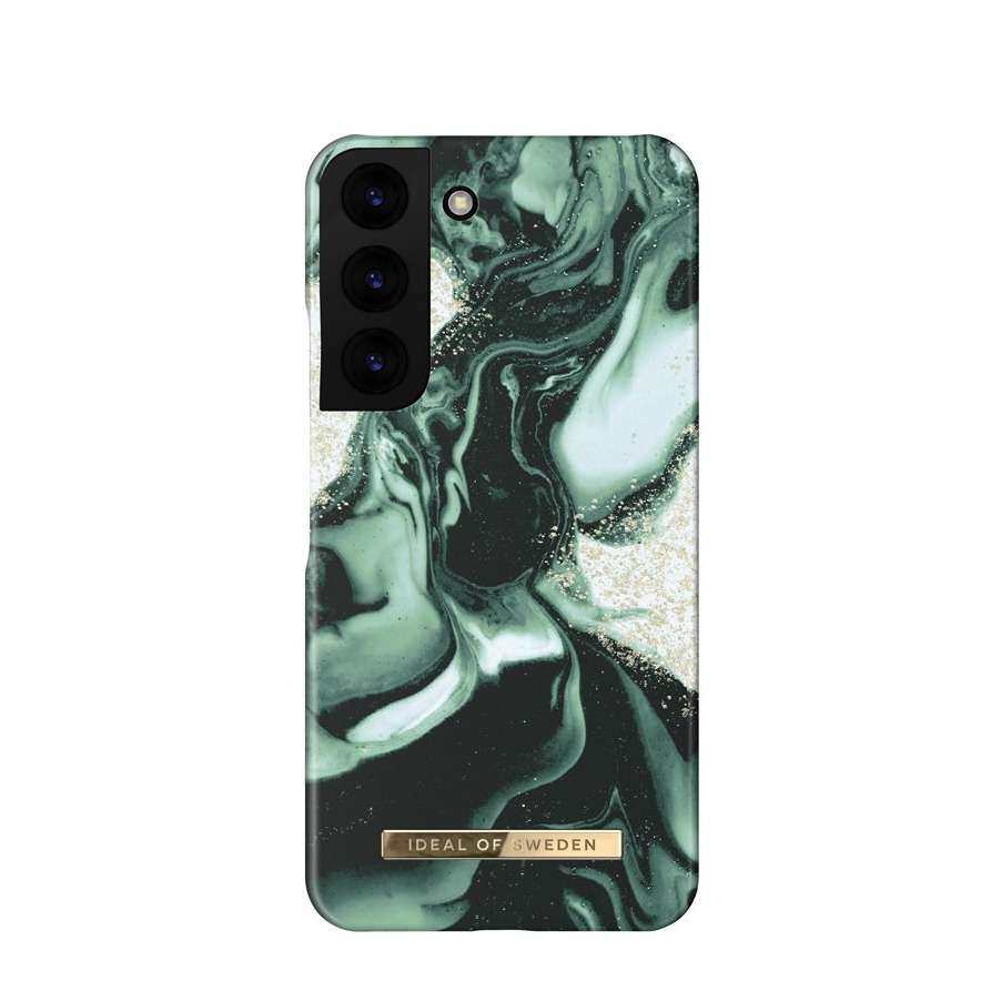 Image of iDeal of Sweden - Samsung Galaxy S22 5G Hardcase Hülle (IDFCAW21-S22-320) - Golden Olive Marble bei Apfelkiste.ch
