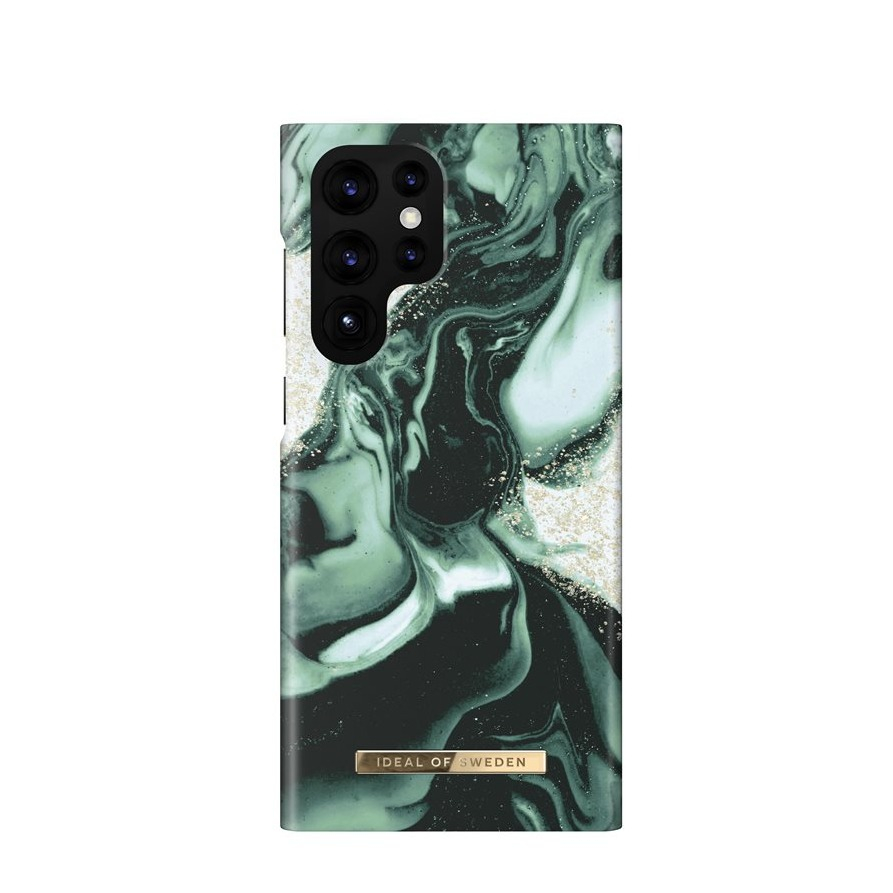 Image of iDeal of Sweden - Samsung Galaxy S22 Ultra 5G Hardcase Hülle (IDFCAW21-S22U-320) - Golden Olive Marble bei Apfelkiste.ch