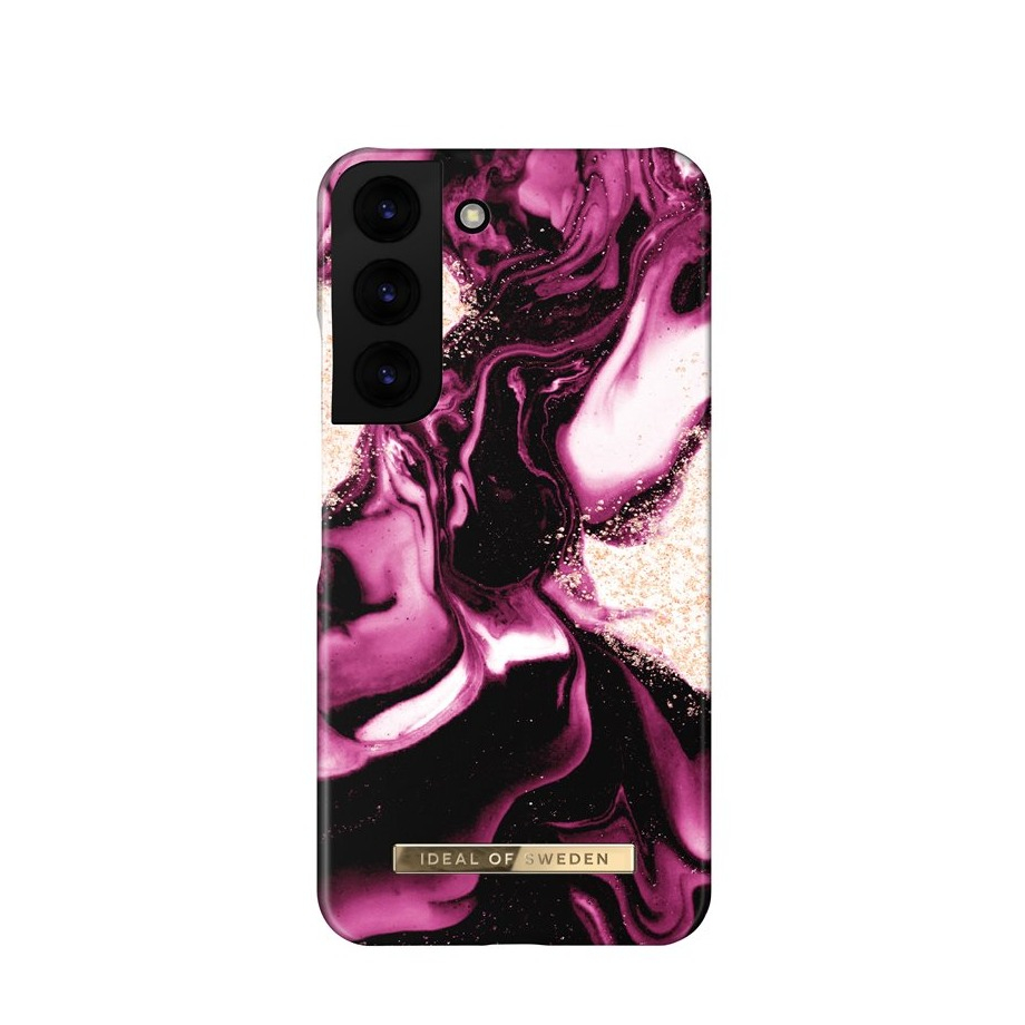 Image of iDeal of Sweden - Samsung Galaxy S22+ Plus 5G Hardcase Hülle (IDFCAW21-S22P-319) - Golden Ruby Marble bei Apfelkiste.ch
