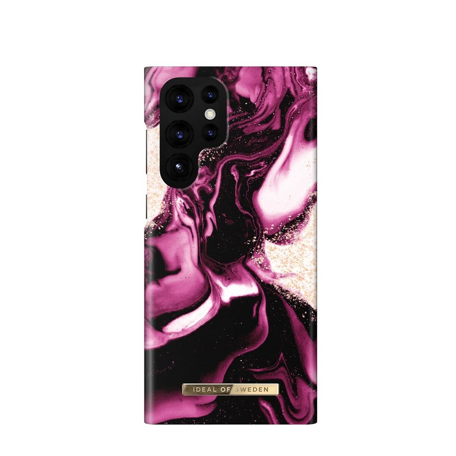 Image of iDeal of Sweden - Samsung Galaxy S22 Ultra 5G Hardcase Hülle (IDFCAW21-S22U-319) - Golden Ruby Marble bei Apfelkiste.ch