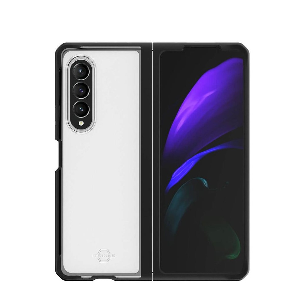 Image of ITSkins - Samsung Galaxy Z Fold3 5G Hybrid Solid Antimikrobielle Hardcase Hülle (Fallschutz 3 Meter) - Schwarz / Transparent bei Apfelkiste.ch