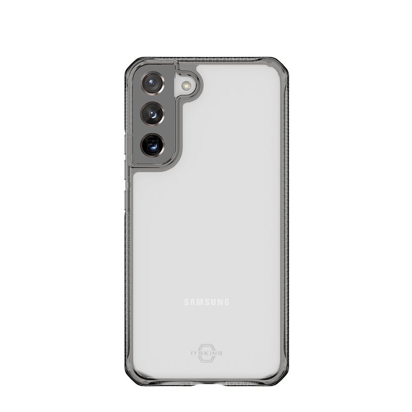 Image of ITSkins - Samsung Galaxy S22 5G Hybrid Clear Antimikrobielle Schutz Hardcase Hülle (Fallschutz 3 Meter) - Transparent / Schwarz bei Apfelkiste.ch