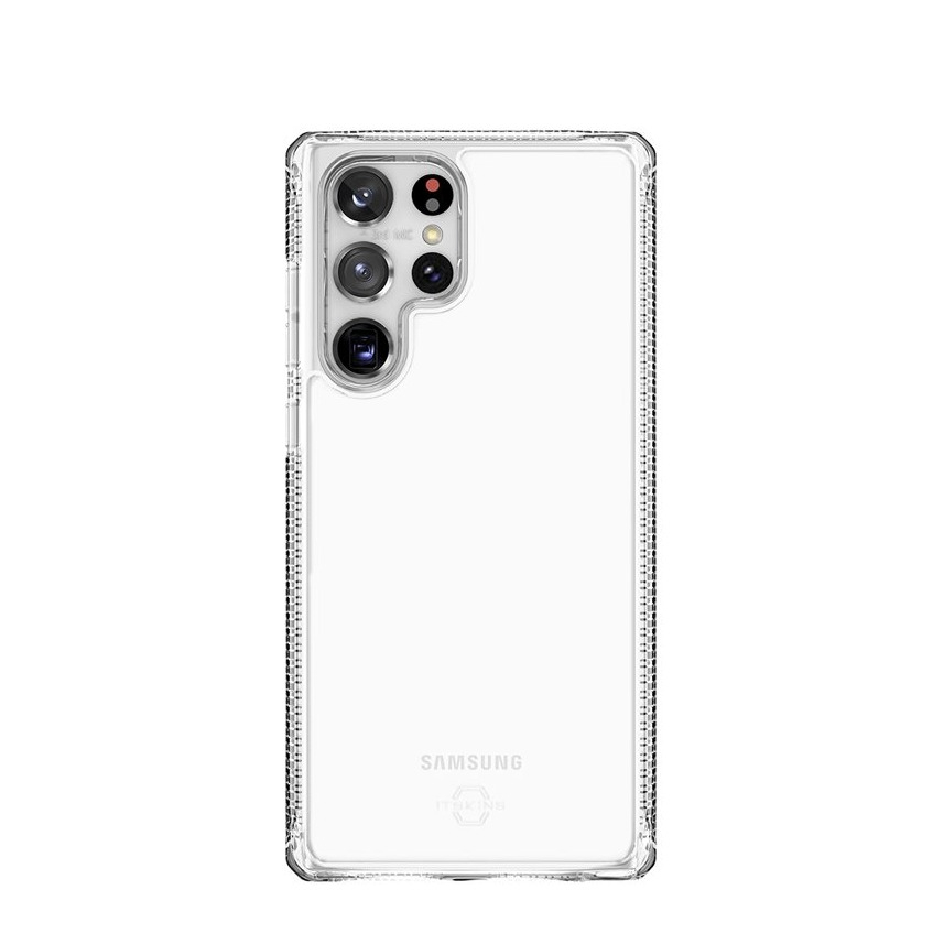 Image of ITSkins - Samsung Galaxy S22 Ultra 5G Spectrum Clear Antimikrobielle Schutz Gummi Hülle (Fallschutz 3 Meter) - Transparent bei Apfelkiste.ch