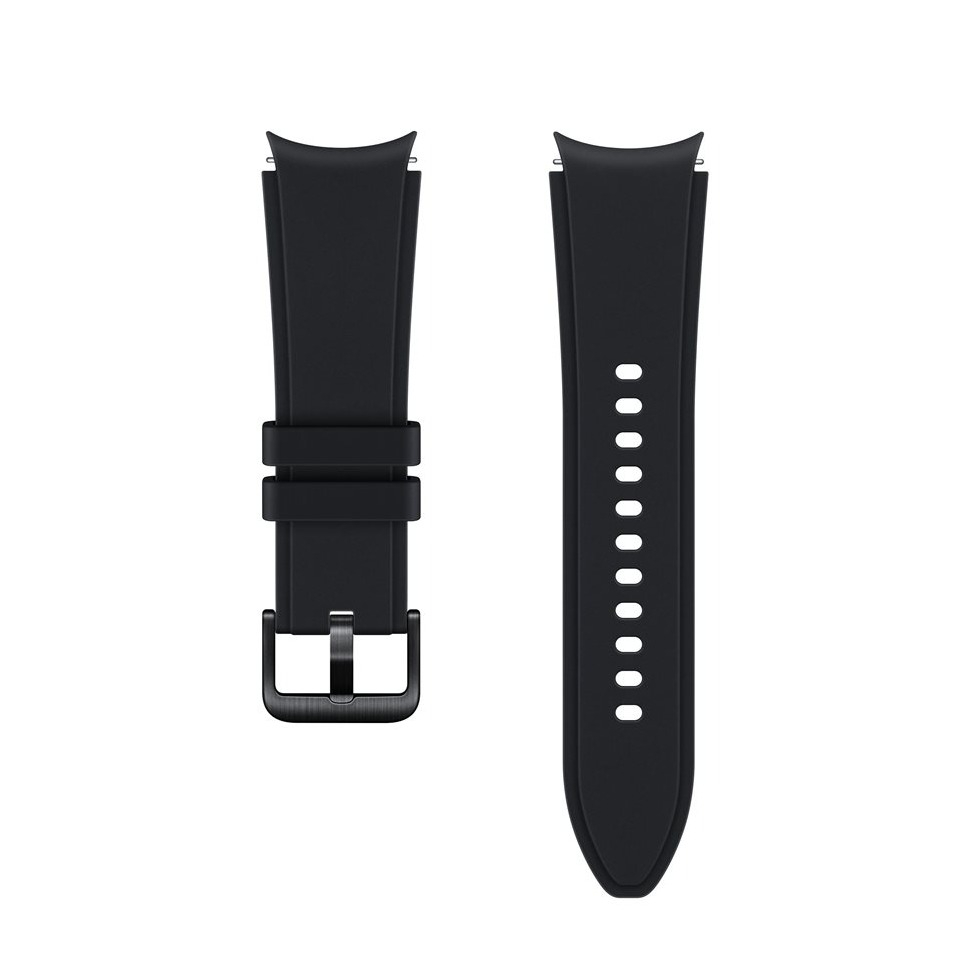 Image of (M/L) Samsung - Galaxy Watch 4 (40 mm / 44 mm) Silikon Armband Ridge 20mm (ET-SFR89LBEGEU) - Schwarz bei Apfelkiste.ch