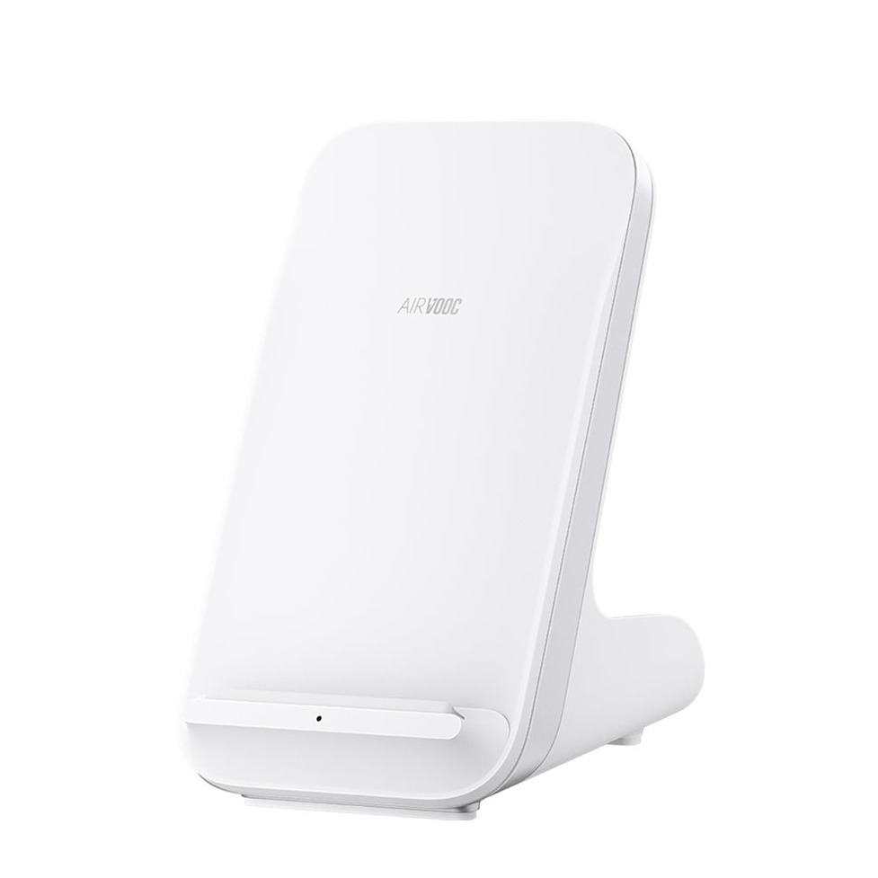 Image of Oppo - (45W) AirVOOC Qi Wireless Charger Induktions Fast Charge Ladegerät Halterung Ständer (OAWV02) - Weiss bei Apfelkiste.ch