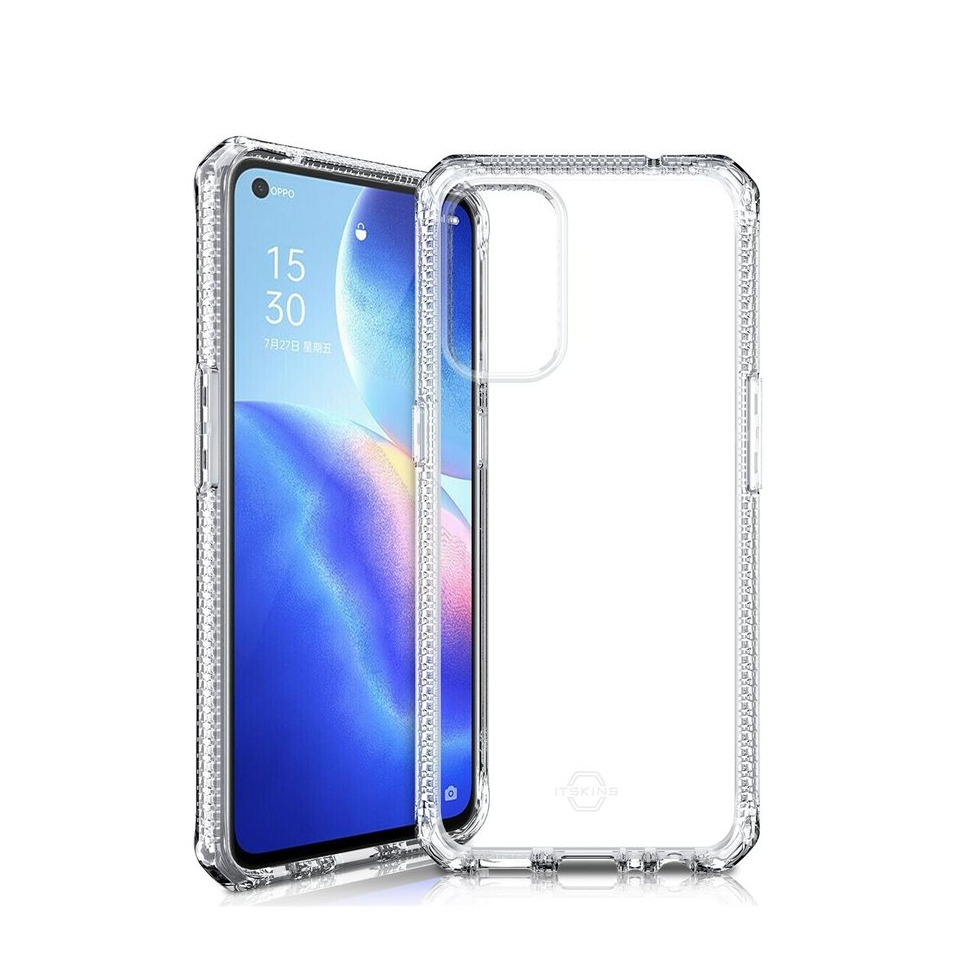 Image of ITSkins - Oppo Find X3 Lite Spectrum Clear Antimikrobielle Schutz Gummi Hülle (Fallschutz 3 Meter) - Transparent bei Apfelkiste.ch