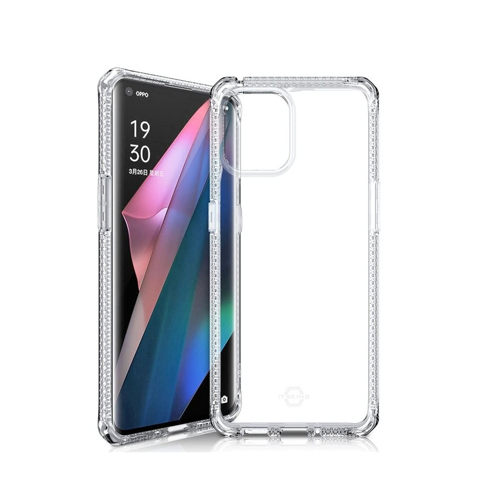 Image of ITSkins - Oppo Find X3 Pro Spectrum Clear Antimikrobielle Schutz Gummi Hülle (Fallschutz 3 Meter) - Transparent bei Apfelkiste.ch
