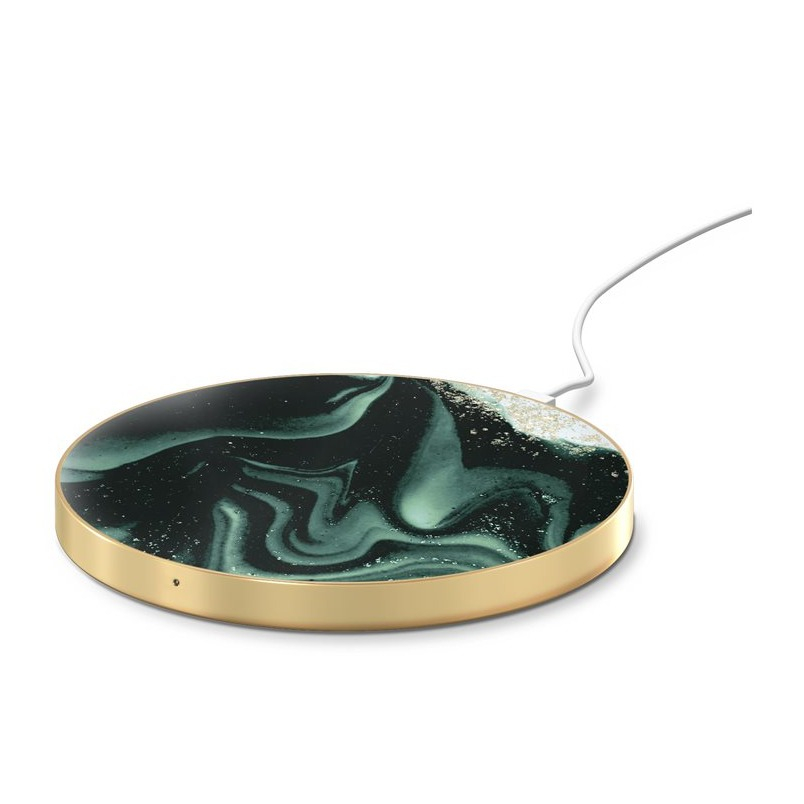 Image of iDeal of Sweden - Qi Induktionsladegerät Wireless Ladestation 10W (IDFQIAW21-320) - Golden Olive Marble bei Apfelkiste.ch