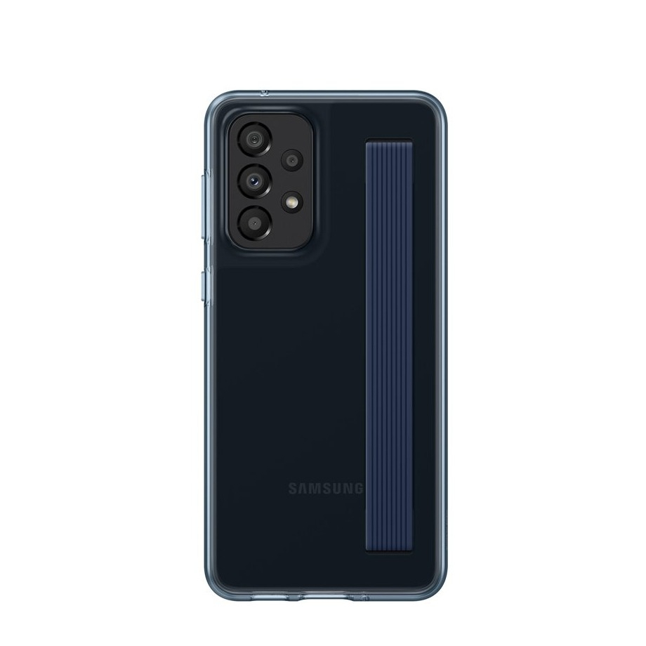 Image of Samsung - Galaxy A33 5G Hybrid Hardcase Slim Strap Cover Hülle + 2 Riemen (EF-XA336CBEGWW) - Grau / Transparent bei Apfelkiste.ch