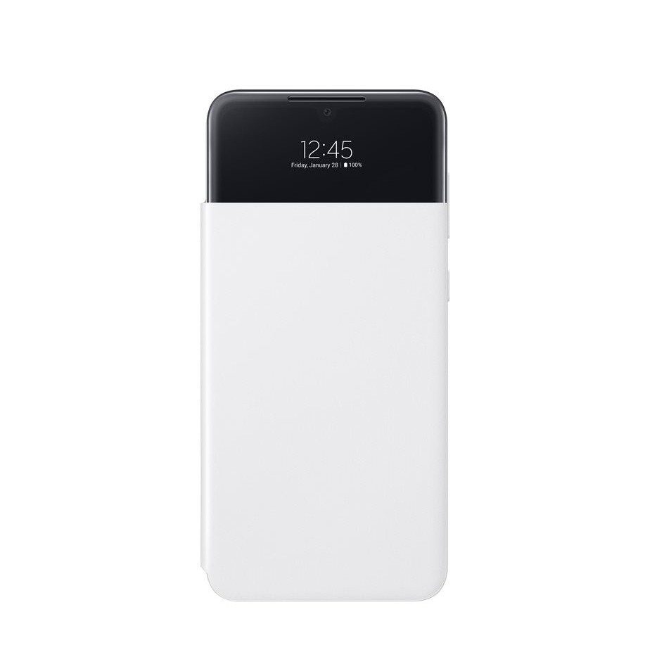 Image of Samsung - Galaxy A33 5G Antibakterielle Smart S View Cover Flipcase Hülle (EF-EA336PWEGEW) - Weiss bei Apfelkiste.ch