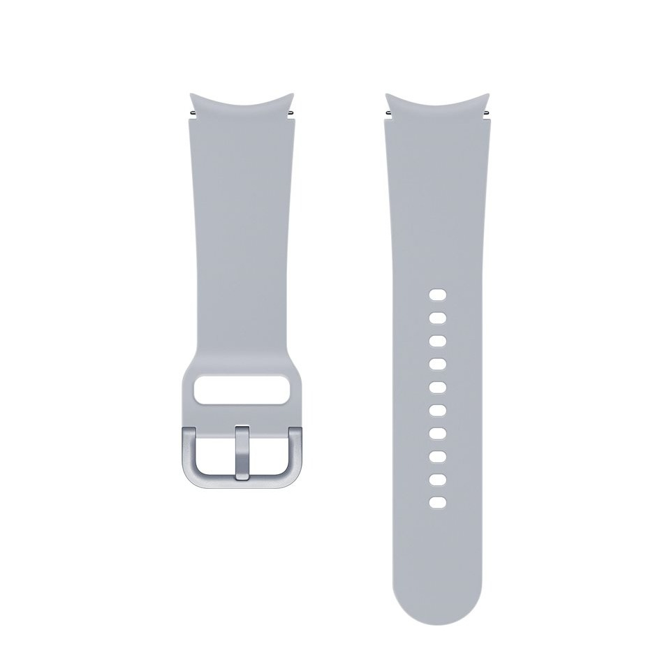 Image of (S/M) Samsung - Galaxy Watch 5 (44/40mm) / Watch 5 Pro (45mm) Silikon Armband Ridge 20mm (ET-SFR86SSEGEU) - Grau bei Apfelkiste.ch