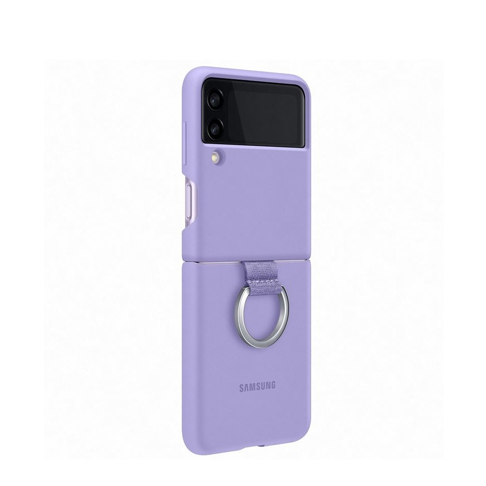 Image of Samsung - Galaxy Z Flip3 5G Silikon Cover Hülle mit Ring (EF-PF711TVEGWW) - Lavender bei Apfelkiste.ch