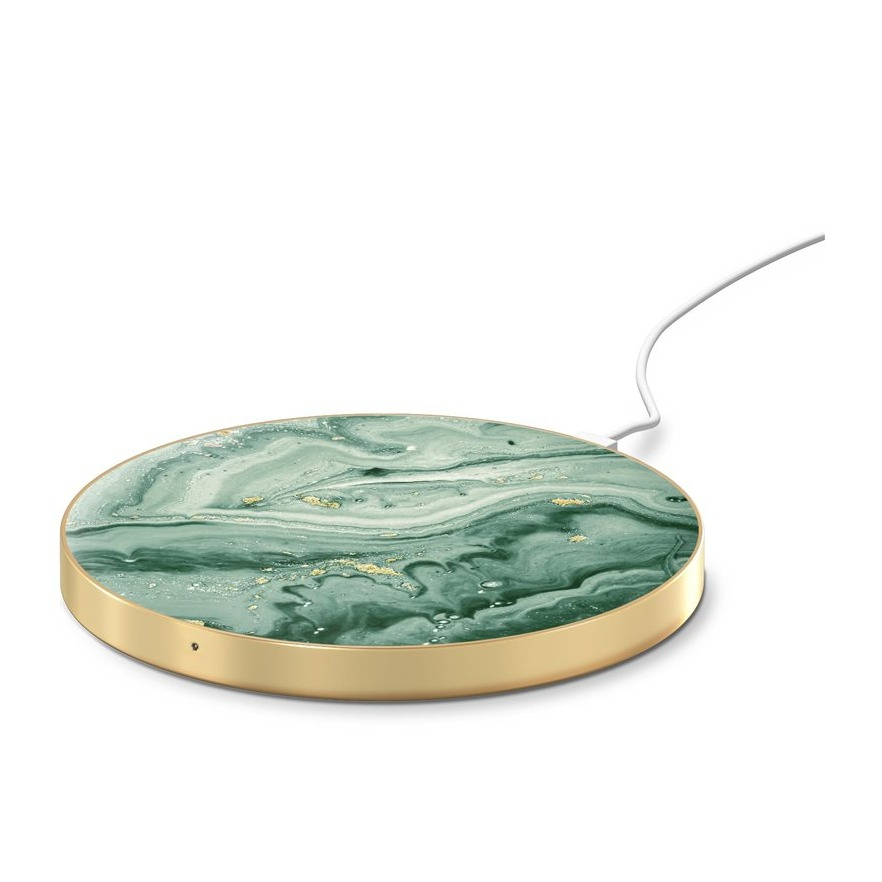 Image of iDeal of Sweden - Qi Induktionsladegerät Wireless Ladestation 10W (IDFQISS21-258) - Mint Swirl Marble bei Apfelkiste.ch