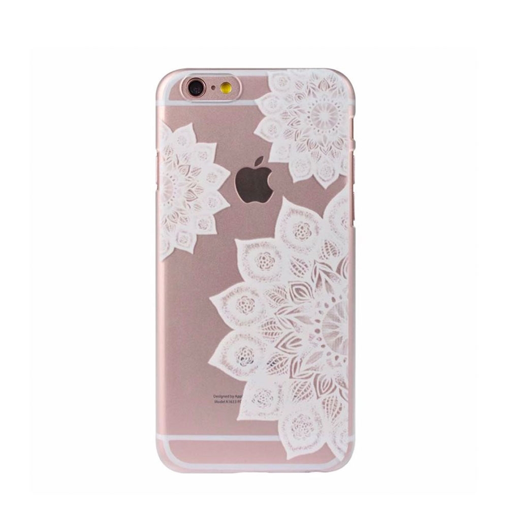 Image of Redneck - iPhone 6 / 6S Hardcase Hülle Tri Lace Design (RNCS01536) - Transparent / Weiss bei Apfelkiste.ch