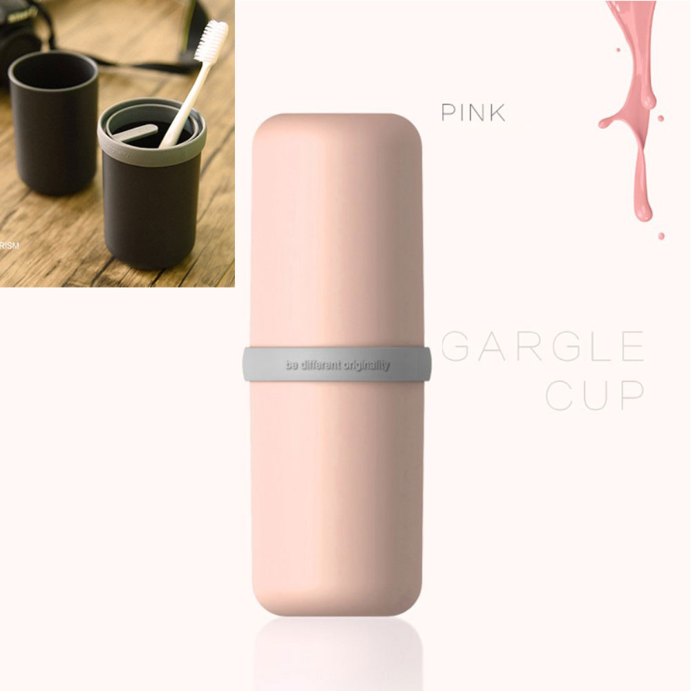Image of (360ml) Reise Hygiene Aufbewahrungsbox Behälter für Zahnbürste Zahnpasta - Rosa bei Apfelkiste.ch
