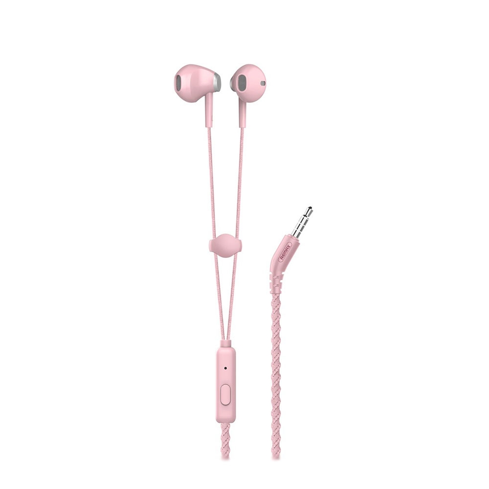 Image of Remax - Stereo Kopfhörer Headset mit 3.5 mm Klinken Anschluss und Mikrofon - Rosa bei Apfelkiste.ch