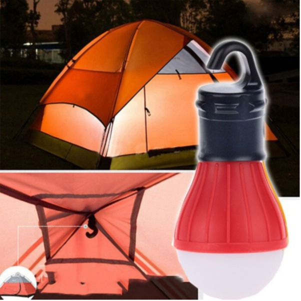 Image of (2er Set) LED Hängelampe Camping Retro Glühbirne 800 Lumen (Batteriebetrieben) - Rot bei Apfelkiste.ch
