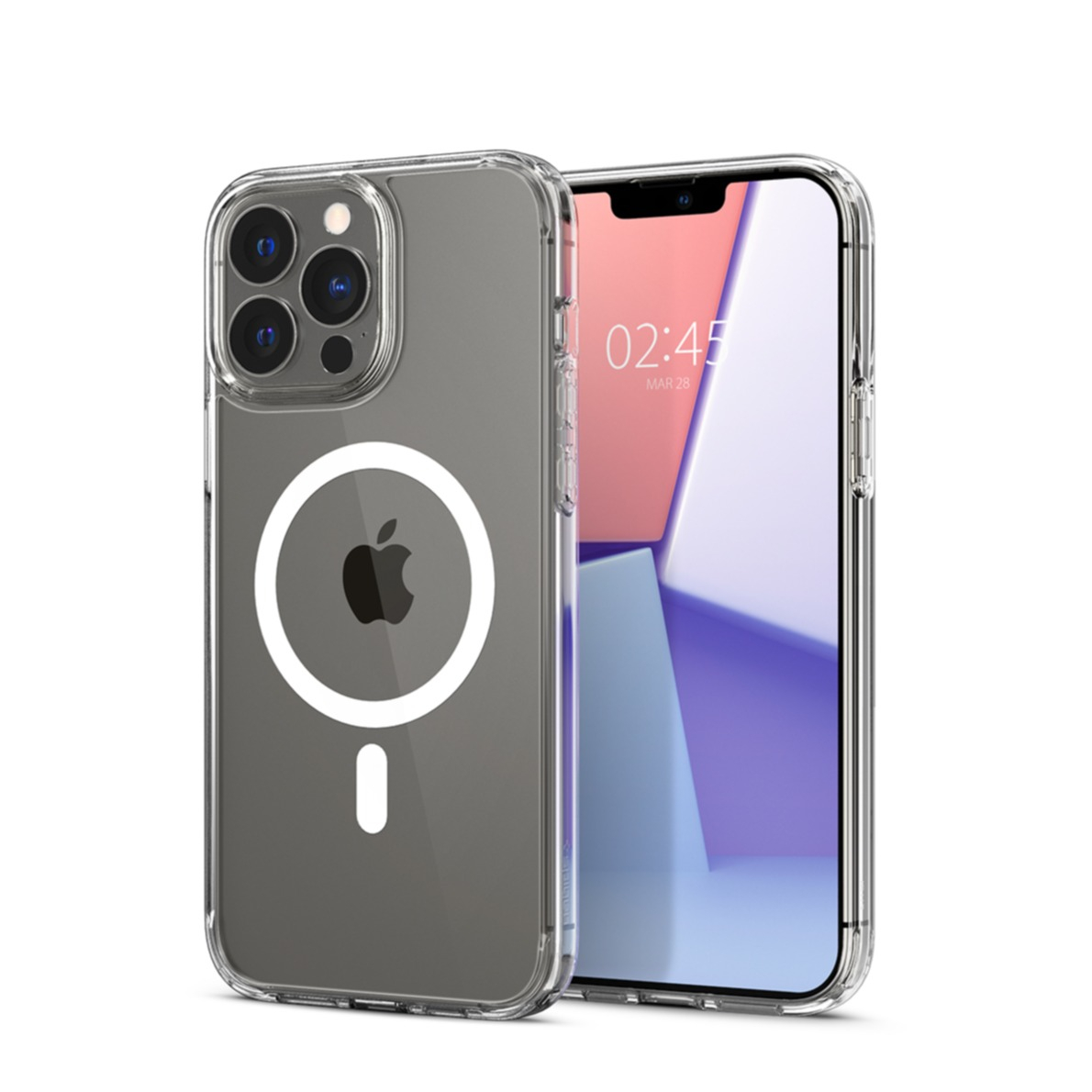 Image of Spigen - iPhone 13 Pro MagSafe Ultra Hybrid Mag Case Hülle (ACS03267) - Transparent / Weiss bei Apfelkiste.ch