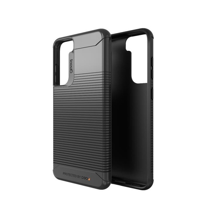Image of Gear4 - Samsung Galaxy S21 FE 5G Antibakterielle Schutzhülle Gummi Case Havana D3O Bio (702008238) - Schwarz bei Apfelkiste.ch