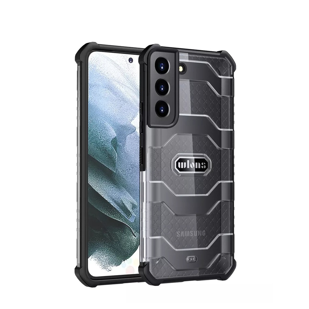 Image of Samsung Galaxy S22+ Plus 5G Hybrid TPU Bumper Case Hülle Air Cushion Fallschutz - Schwarz / Transparent bei Apfelkiste.ch