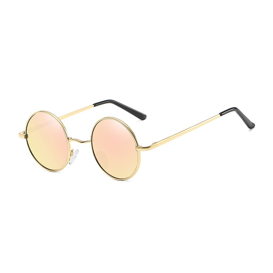 Image of UV400 Polarisierte Sonnenbrille Vintage Nickel für Männer + Frauen - Rosa / Gold bei Apfelkiste.ch