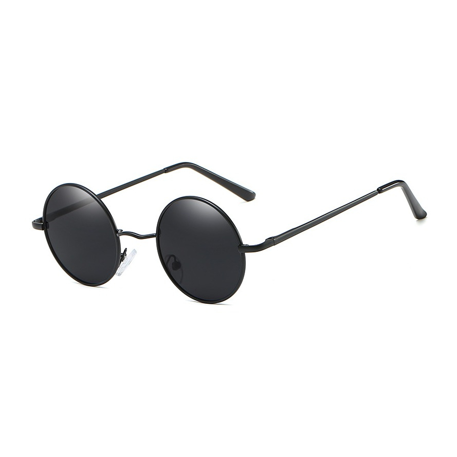 Image of UV400 Polarisierte Sonnenbrille Vintage Nickel für Männer + Frauen - Schwarz bei Apfelkiste.ch