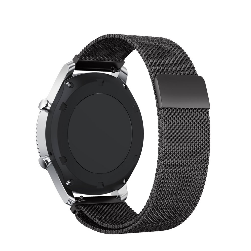 Image of Haylou Edelstahl Armband Milanaise mit 20mm Stegbreite - Schwarz bei Apfelkiste.ch