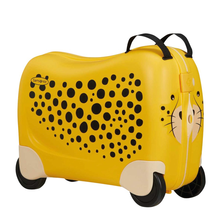Image of Samsonite - (28L) Dream Rider Kinder Trolley Reisekoffer mit Sitzfläche (109640-8719) - Cheetah C. bei Apfelkiste.ch