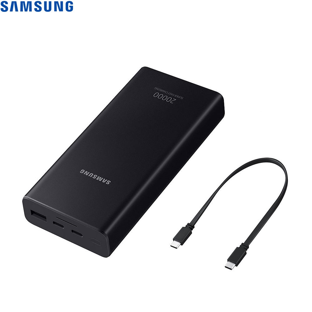 25W PD Super Fast Charging Dual USB C / USB Power Bank 20000mAh Power Delivery (EB-P5300XJEGEU) - Grau