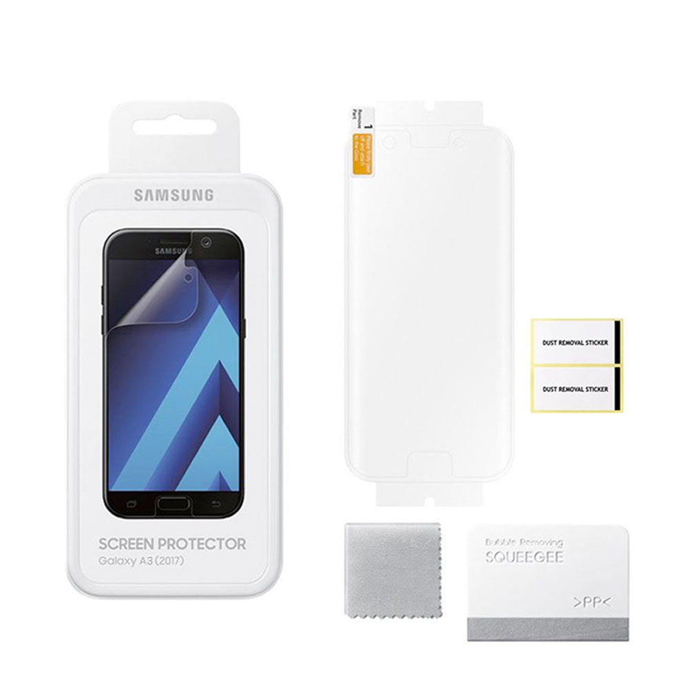 Image of (2er Set) Samsung - Galaxy A3 (2017) Display Schutzfolie + Poliertuch (ET-FA320CTEGWW) bei Apfelkiste.ch