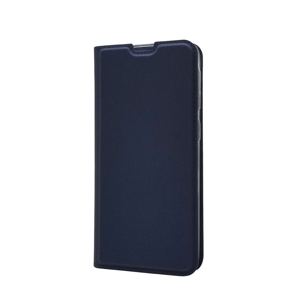 Image of Samsung Galaxy A20e Flip Wallet Cover Leder Tasche - Dunkelblau bei Apfelkiste.ch