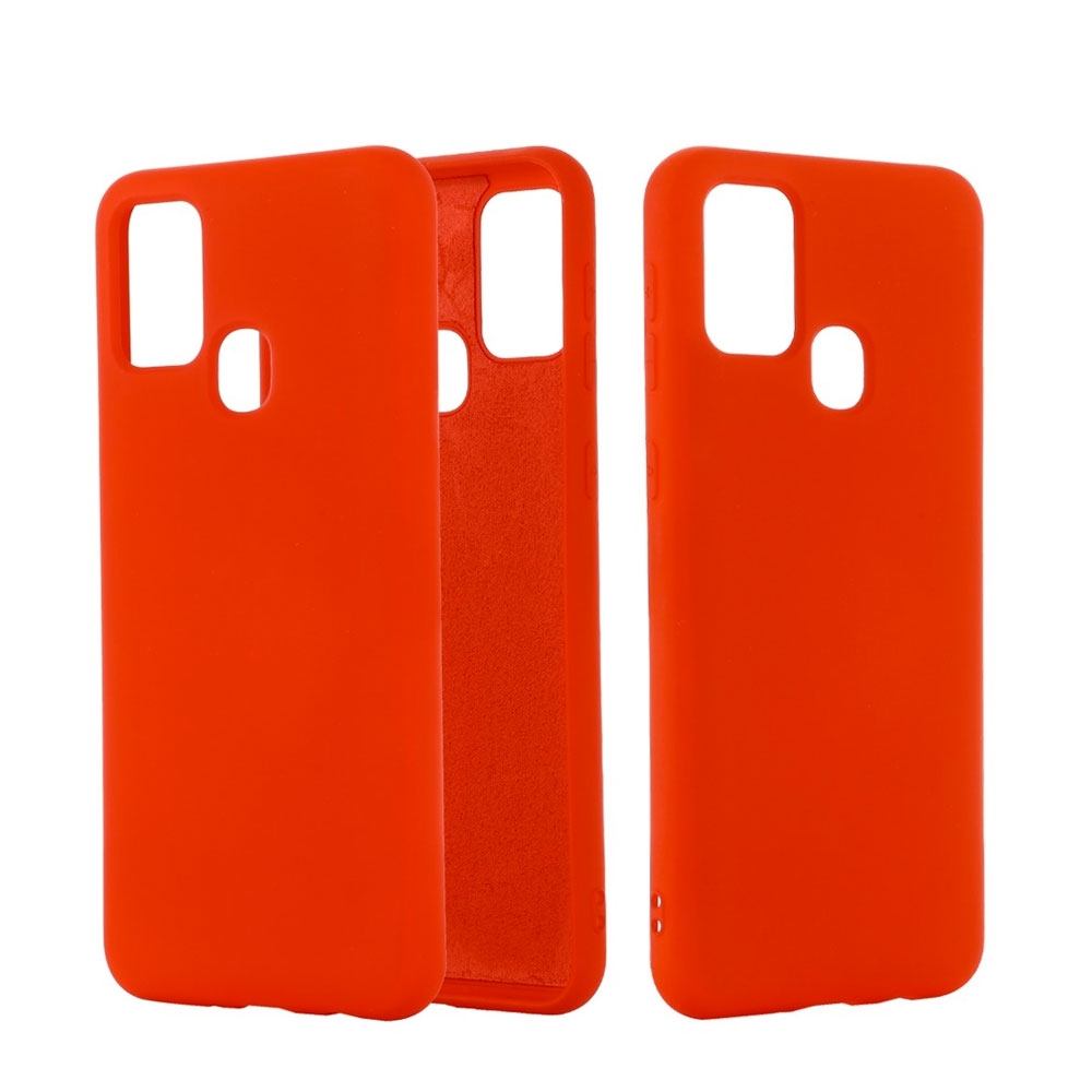 Image of Samsung Galaxy A21s Silikon Case Hülle - Rot bei Apfelkiste.ch