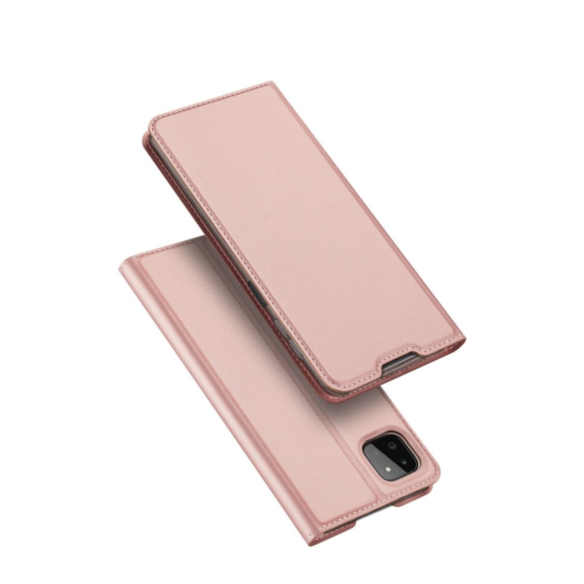 Image of Dux Ducis - Samsung Galaxy A22 5G Flip Wallet Cover Leder Tasche - Roségold bei Apfelkiste.ch