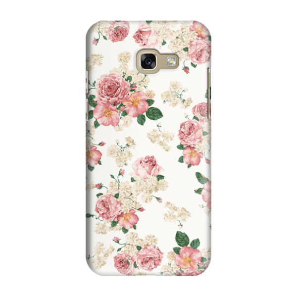 Samsung Galaxy A3 (2017) Hardcase Schutzhülle Rosenstrauss - Weiss