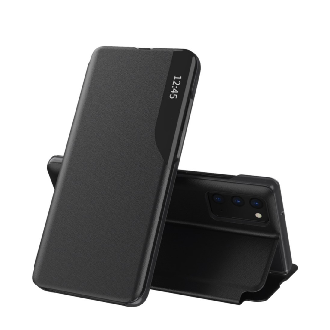 Image of Samsung Galaxy A32 5G Leder Hülle Small Window View Flip Case - Schwarz bei Apfelkiste.ch