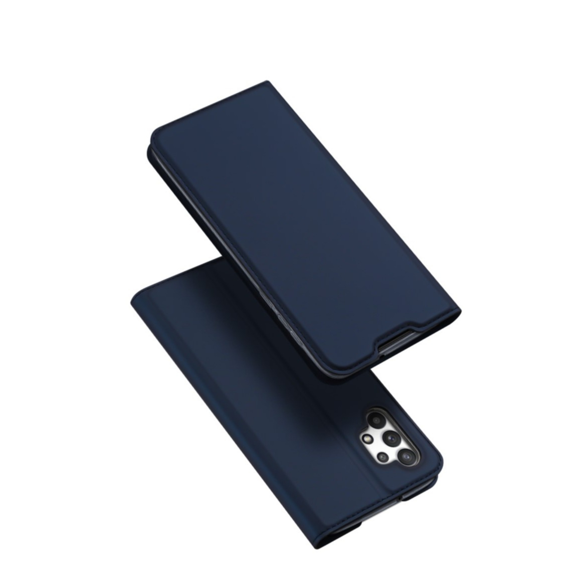 Image of Dux Ducis - Samsung Galaxy A32 (4G) Flip Wallet Cover Leder Tasche - Dunkelblau bei Apfelkiste.ch