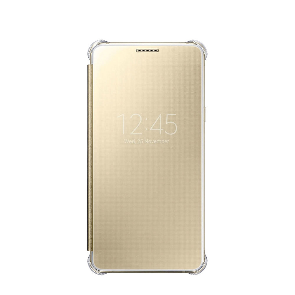 Image of Samsung - Galaxy A5 (2016) Clear View Cover Flipcase Hülle (EF-ZA510CFEGWW) - Gold bei Apfelkiste.ch